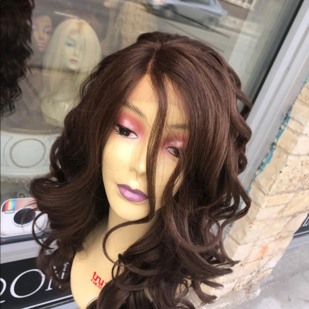 Long Brown Wig Romance Curl Lacefront 2020 wig - Picture 8 of 8